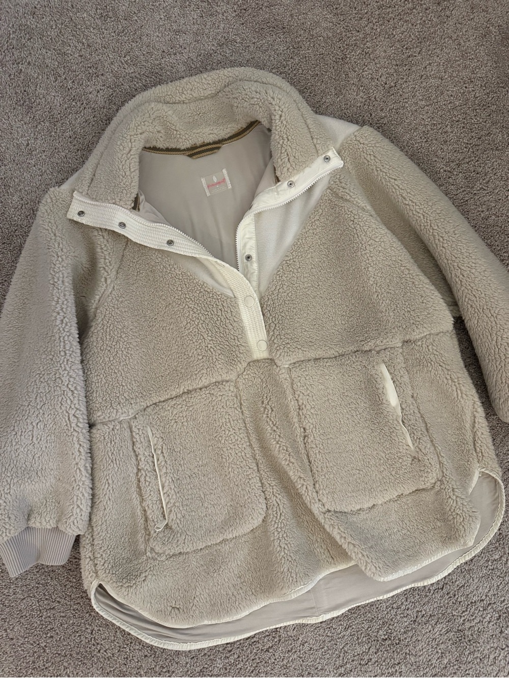 Free People Fall To Rise Fleece Quarter Snap - Picture 2 of 7